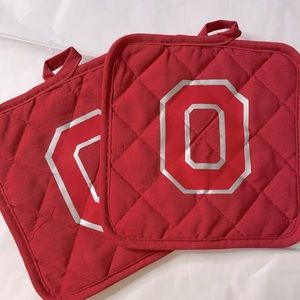 NWT Ohio State Potholders RED